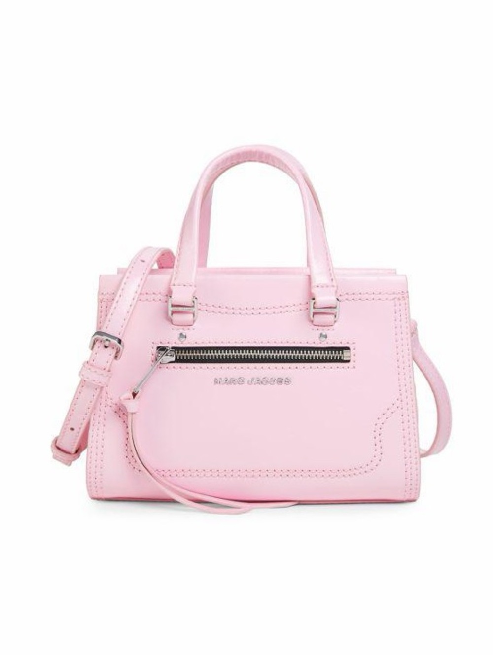 Marc Jacobs Pink Mini Satchel with Front Zip